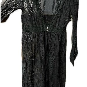 JODIFL Elegant Black Lace Robe
